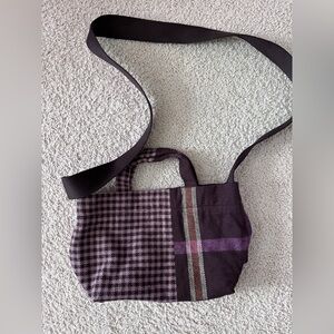 Madewell plaid mini crossbody bag